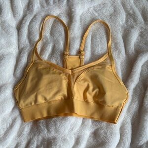 PINK Victoria's Secret Yellow Sports Bra